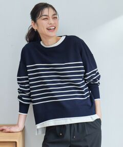 バスクボーダーニットプルオーバー