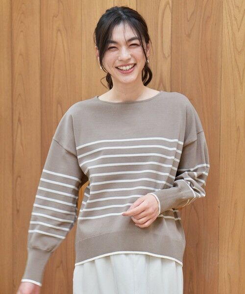 ANY / エニィ ニット・セーター | バスクボーダーニットプルオーバー | 詳細8