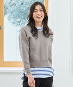 ANY / エニィ ニット・セーター | 【5色展開】Ｖネックガーターニットプルオーバー