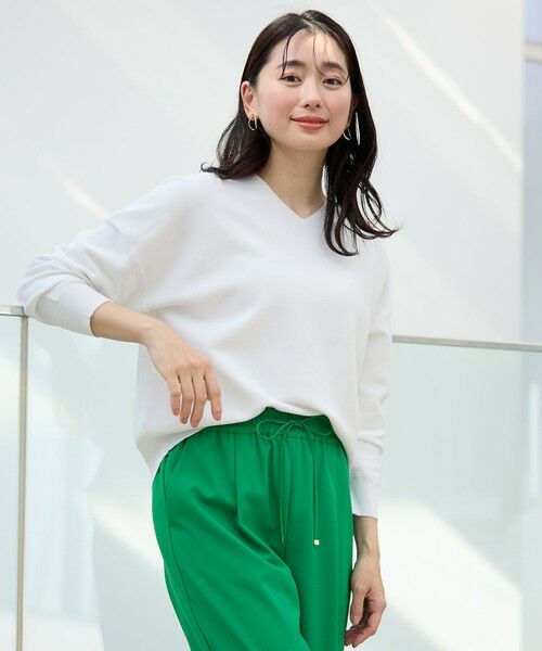 ANY / エニィ ニット・セーター | 【5色展開】Ｖネックガーターニットプルオーバー | 詳細15