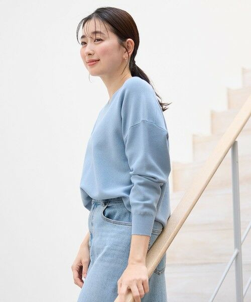 ANY / エニィ ニット・セーター | 【5色展開】Ｖネックガーターニットプルオーバー | 詳細20