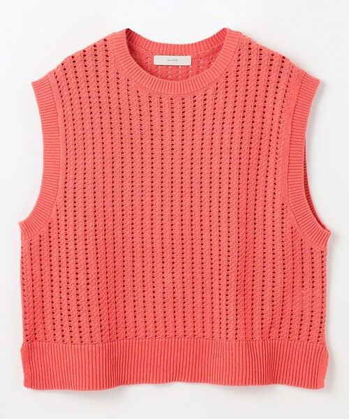 ANY / エニィ ベスト | 【洗濯機可】パターンメッシュニットベスト | 詳細12