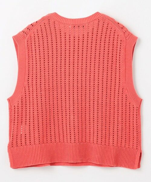 ANY / エニィ ベスト | 【洗濯機可】パターンメッシュニットベスト | 詳細13