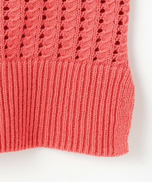 ANY / エニィ ベスト | 【洗濯機可】パターンメッシュニットベスト | 詳細16
