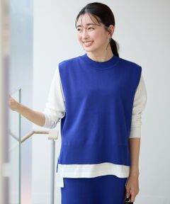 ANY / エニィ ベスト | 【洗濯機可/UVカット】ニットベスト