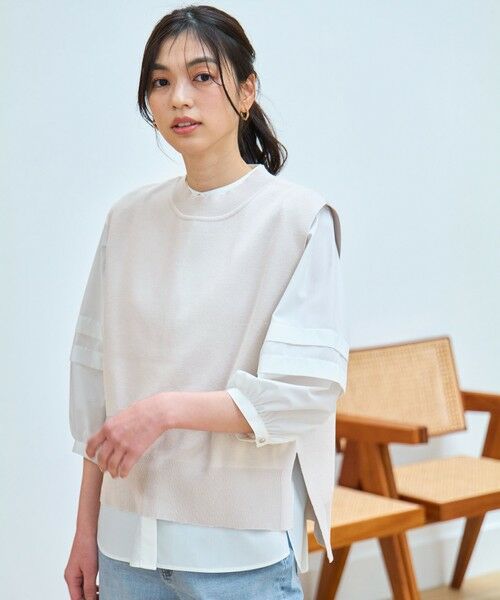 ANY / エニィ ベスト | 【洗濯機可/UVカット】ニットベスト | 詳細1