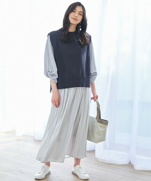 ANY / エニィ ベスト | 【洗濯機可/UVカット】ニットベスト | 詳細9