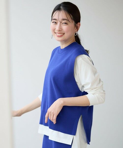 ANY / エニィ ベスト | 【洗濯機可/UVカット】ニットベスト | 詳細13