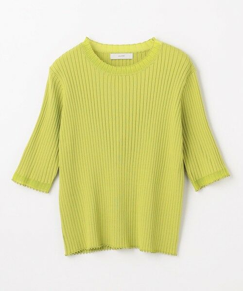 ANY / エニィ ニット・セーター | 【洗濯機可/UVカット/アンチピリング】ポイントシアーリブニット | 詳細4