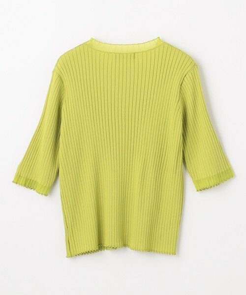 ANY / エニィ ニット・セーター | 【洗濯機可/UVカット/アンチピリング】ポイントシアーリブニット | 詳細5