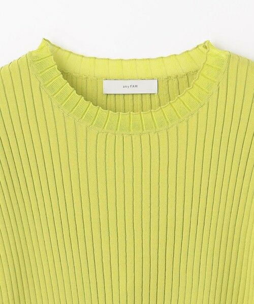 ANY / エニィ ニット・セーター | 【洗濯機可/UVカット/アンチピリング】ポイントシアーリブニット | 詳細6