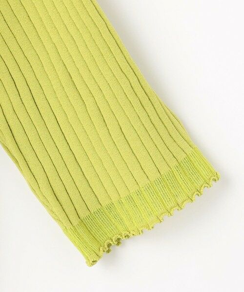 ANY / エニィ ニット・セーター | 【洗濯機可/UVカット/アンチピリング】ポイントシアーリブニット | 詳細7