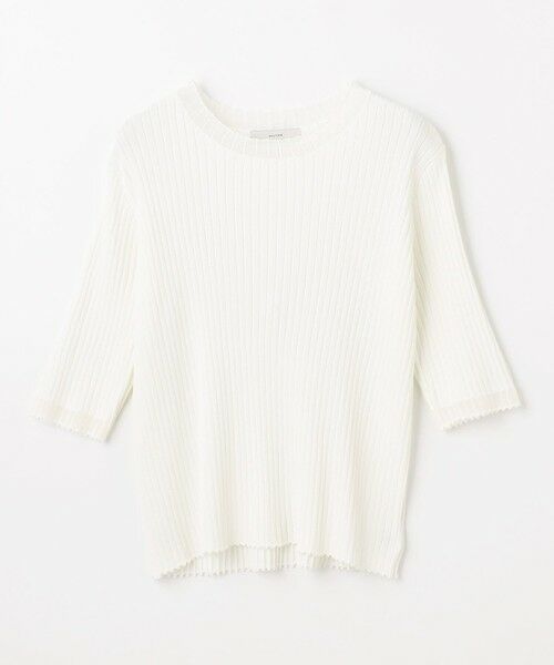 ANY / エニィ ニット・セーター | 【洗濯機可/UVカット/アンチピリング】ポイントシアーリブニット | 詳細15