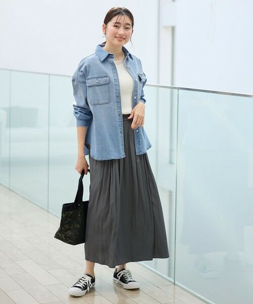 ANY / エニィ ニット・セーター | 【洗濯機可/UVカット/アンチピリング】ポイントシアーリブニット | 詳細14