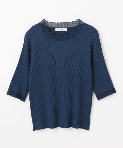 ANY / エニィ ニット・セーター | 【洗濯機可/UVカット/アンチピリング】ポイントシアーリブニット | 詳細22
