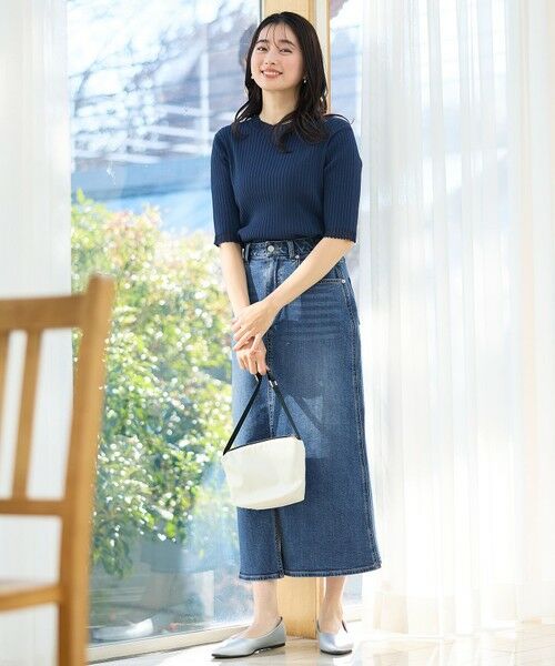 ANY / エニィ ニット・セーター | 【洗濯機可/UVカット/アンチピリング】ポイントシアーリブニット | 詳細19