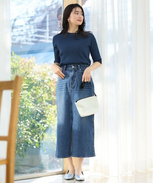 ANY / エニィ ニット・セーター | 【洗濯機可/UVカット/アンチピリング】ポイントシアーリブニット | 詳細20