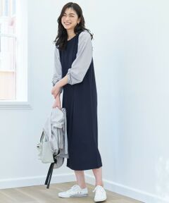 ANY / エニィ ロング・マキシ丈ワンピース | 【洗濯機可】コンビネーションワンピース