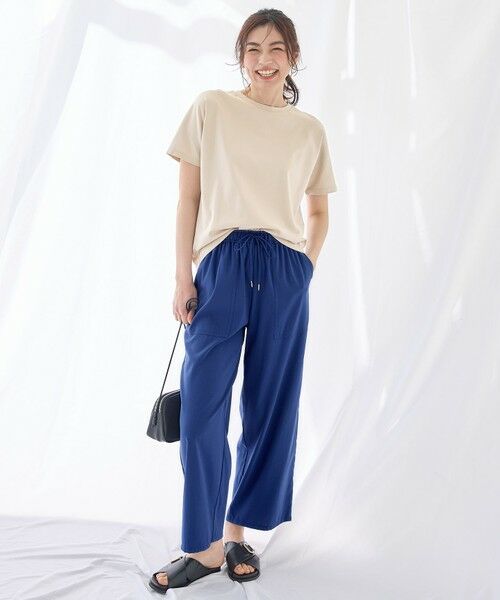 ANY / エニィ その他パンツ | 【新色追加/洗濯機可/ウエストゴム/接触冷感/UVケア/6色展開】清涼リラックスパンツ | 詳細20