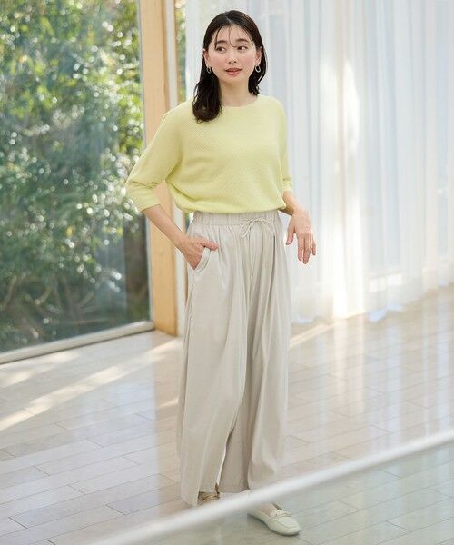 ANY / エニィ その他パンツ | 【新色追加/洗濯機可/ウエストゴム/接触冷感/UVケア】清涼リラックスハイウエストパンツ | 詳細2