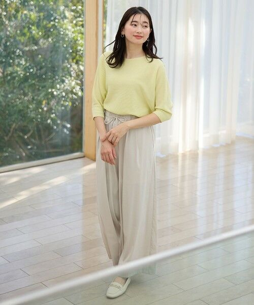 ANY / エニィ その他パンツ | 【新色追加/洗濯機可/ウエストゴム/接触冷感/UVケア】清涼リラックスハイウエストパンツ | 詳細4