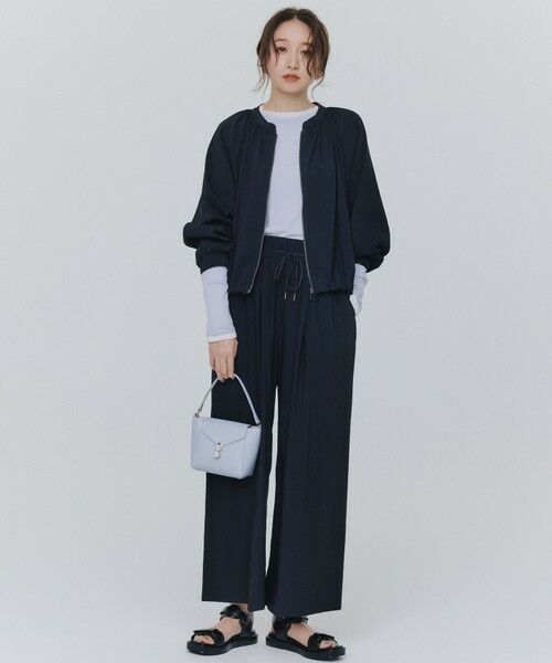 ANY / エニィ その他パンツ | 【新色追加/洗濯機可/ウエストゴム/接触冷感/UVケア】清涼リラックスハイウエストパンツ | 詳細9