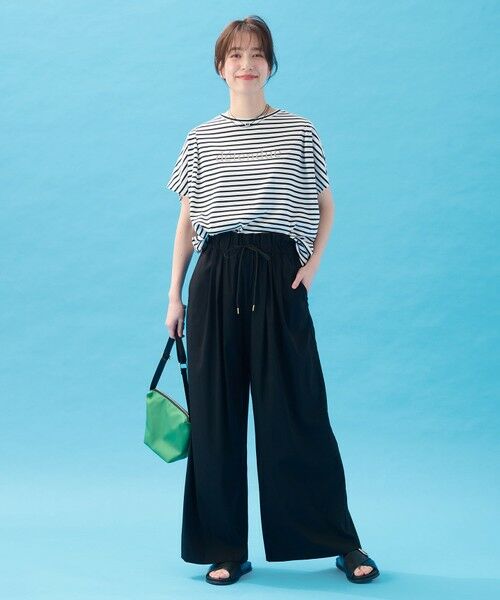 ANY / エニィ その他パンツ | 【新色追加/洗濯機可/ウエストゴム/接触冷感/UVケア】清涼リラックスハイウエストパンツ | 詳細18