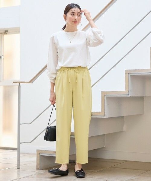 ANY / エニィ その他パンツ | 【ウエストゴム】イージーケアライトストレッチテーパードパンツ | 詳細1