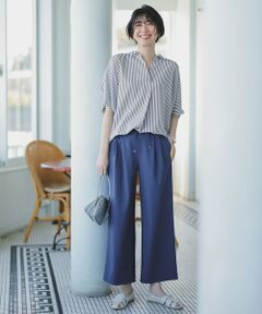 ANY / エニィ その他パンツ | 【ウエストゴム】イージーケアライトストレッチワイドパンツ