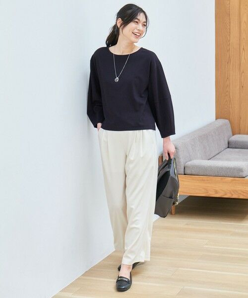 ANY / エニィ その他パンツ | 【ウエストゴム】イージーケアライトストレッチワイドパンツ | 詳細2