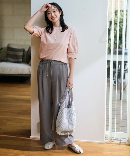 ANY / エニィ その他パンツ | 【ウエストゴム】イージーケアライトストレッチワイドパンツ | 詳細7