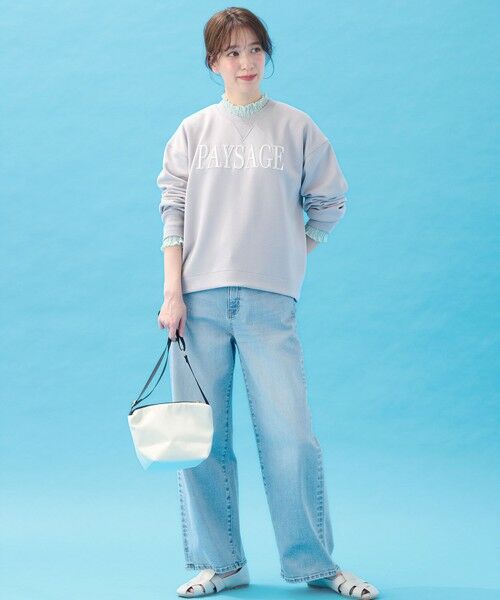 ANY / エニィ デニムパンツ | 【大好評につき新色登場/ウエストゴム/ストレッチ】ワイドデニムパンツ | 詳細14