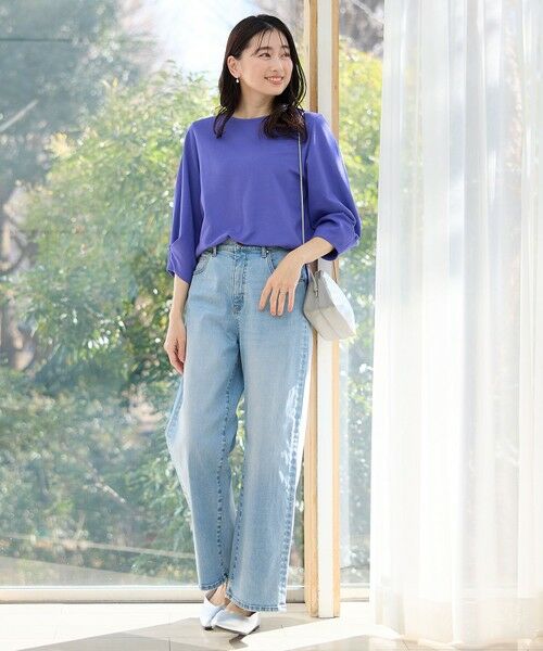 ANY / エニィ デニムパンツ | 【大好評につき新色登場/ウエストゴム/ストレッチ】ワイドデニムパンツ | 詳細6