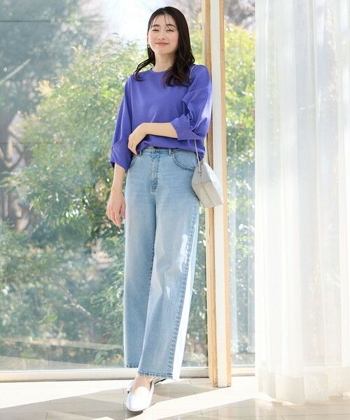 ANY / エニィ デニムパンツ | 【大好評につき新色登場/ウエストゴム/ストレッチ】ワイドデニムパンツ | 詳細8