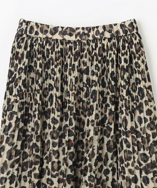 ANY / エニィ ミニ・ひざ丈スカート | 【洗濯機可/ウエストゴム】レオパードプリーツスカート | 詳細6