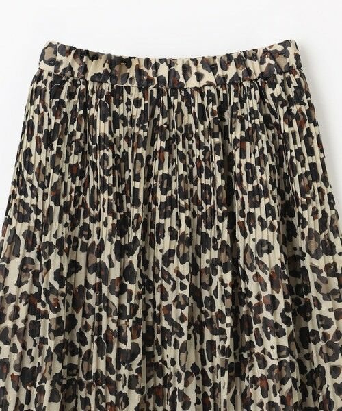 ANY / エニィ ミニ・ひざ丈スカート | 【洗濯機可/ウエストゴム】レオパードプリーツスカート | 詳細7