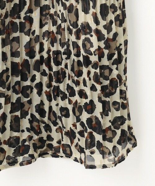 ANY / エニィ ミニ・ひざ丈スカート | 【洗濯機可/ウエストゴム】レオパードプリーツスカート | 詳細8