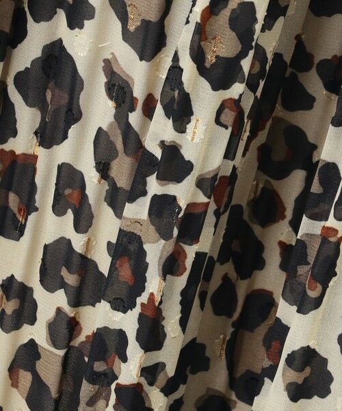 ANY / エニィ ミニ・ひざ丈スカート | 【洗濯機可/ウエストゴム】レオパードプリーツスカート | 詳細9