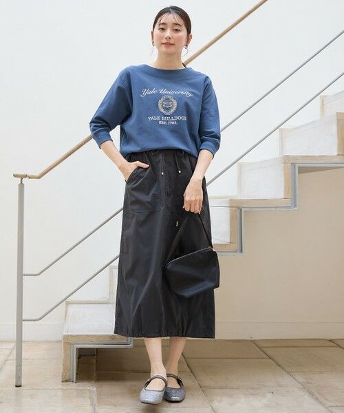 ANY / エニィ ミニ・ひざ丈スカート | 【洗濯機可/ウエストゴム】撥水ナイロンベイカースカート | 詳細23