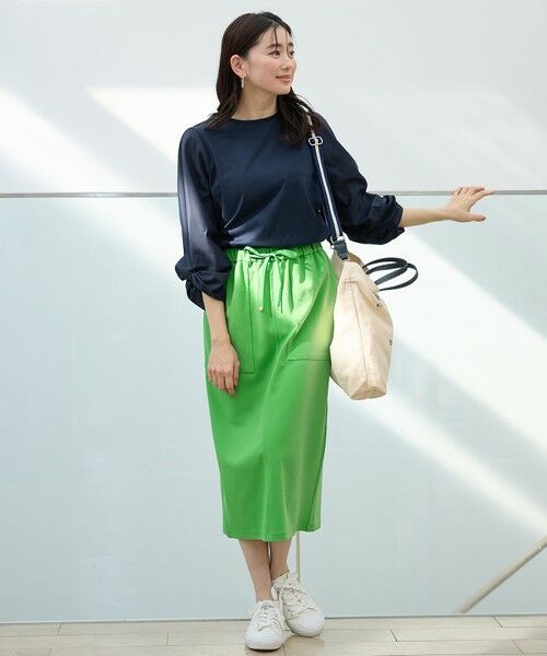 ANY / エニィ ミニ・ひざ丈スカート | カットジョーゼットベイカースカート | 詳細21