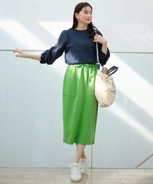 ANY / エニィ ミニ・ひざ丈スカート | カットジョーゼットベイカースカート | 詳細24