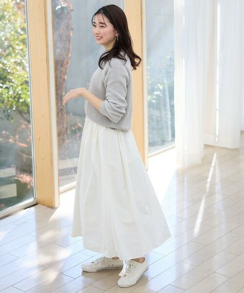 ANY / エニィ ミニ・ひざ丈スカート | 【ウエストゴム】タックギャザーフレアスカート | 詳細2