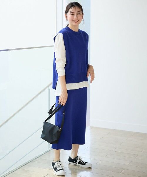 ANY / エニィ ミニ・ひざ丈スカート | 【洗濯機可/UVカット】ミラノリブニットスカート | 詳細22