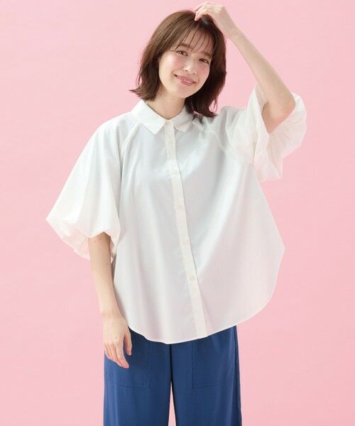 ANY / エニィ シャツ・ブラウス | 【接触冷感/UVカット/抗菌防臭/速乾】エニイファンクション パフスリーブブラウス | 詳細6