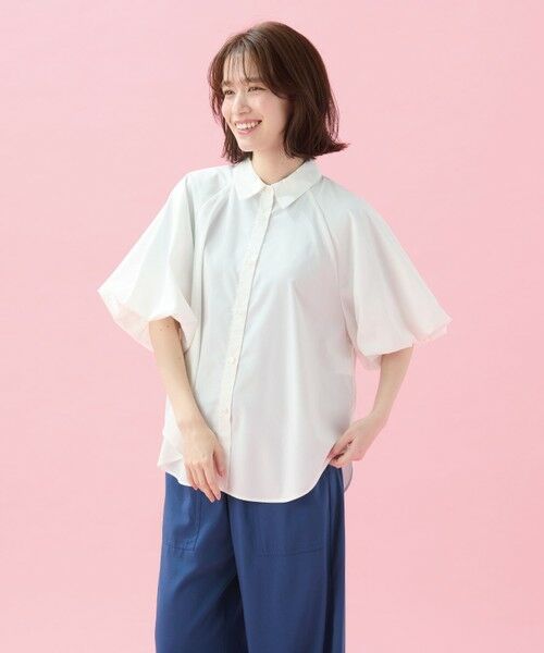 ANY / エニィ シャツ・ブラウス | 【接触冷感/UVカット/抗菌防臭/速乾】エニイファンクション パフスリーブブラウス | 詳細7