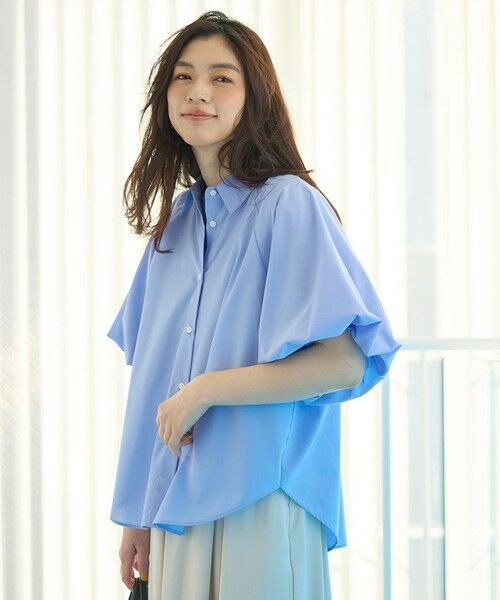 ANY / エニィ シャツ・ブラウス | 【接触冷感/UVカット/抗菌防臭/速乾】エニイファンクション パフスリーブブラウス | 詳細11