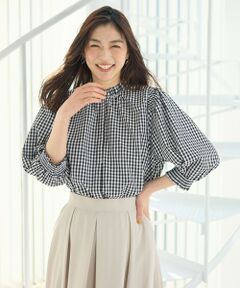 ANY / エニィ シャツ・ブラウス | 【接触冷感/UVカット/抗菌防臭/速乾】エニイファンクション シャーリングブラウス