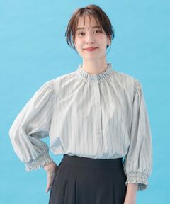 ANY / エニィ シャツ・ブラウス | 【接触冷感/UVカット/抗菌防臭/速乾】エニイファンクション シャーリングブラウス