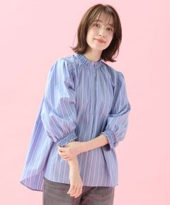 ANY / エニィ シャツ・ブラウス | 【接触冷感/UVカット/抗菌防臭/速乾】エニイファンクション シャーリングブラウス