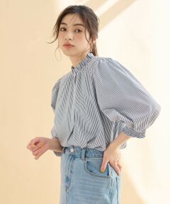 ANY / エニィ シャツ・ブラウス | 【接触冷感/UVカット/抗菌防臭/速乾】エニイファンクション シャーリングブラウス